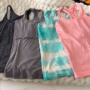 Lululemon razor-back tanks! Bundle of 4 for $50!